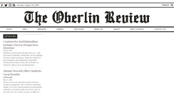 Desktop Screenshot of oberlinreview.org